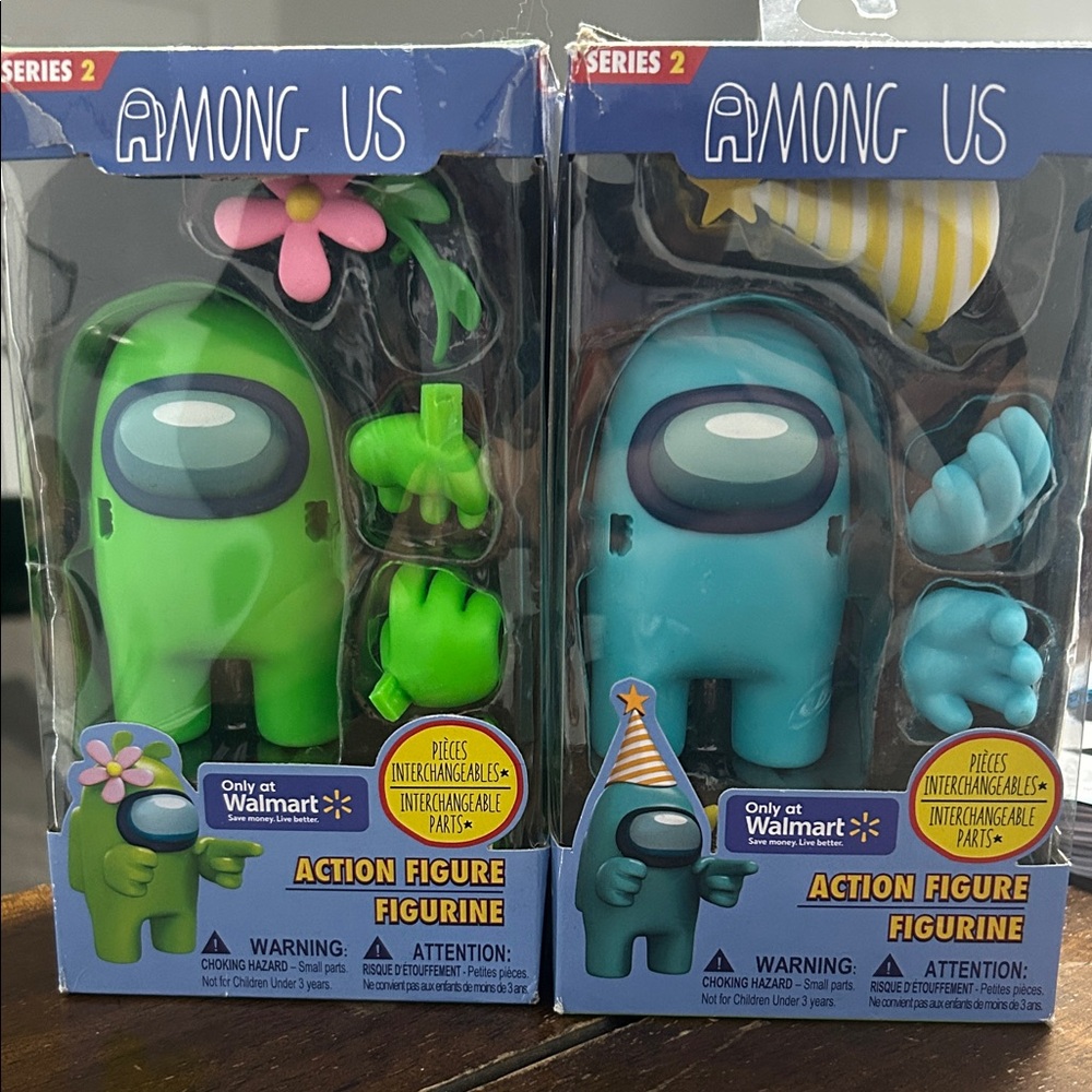 Series 2 Action Figure Set - Green and Blue